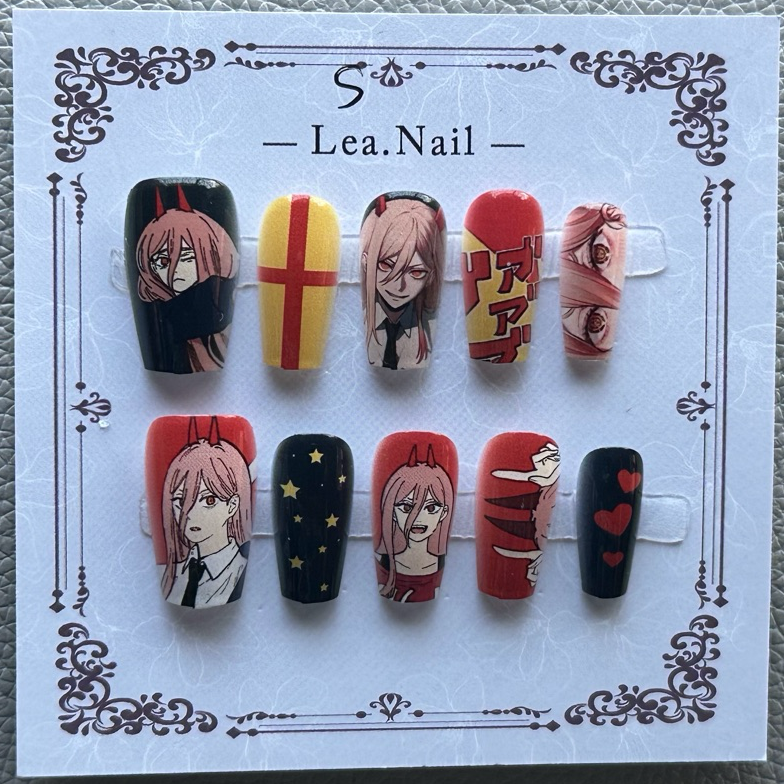 Anime Cosplay Chainsaw Man - Anime Chainsaw Man Manicure Makima Kawaii