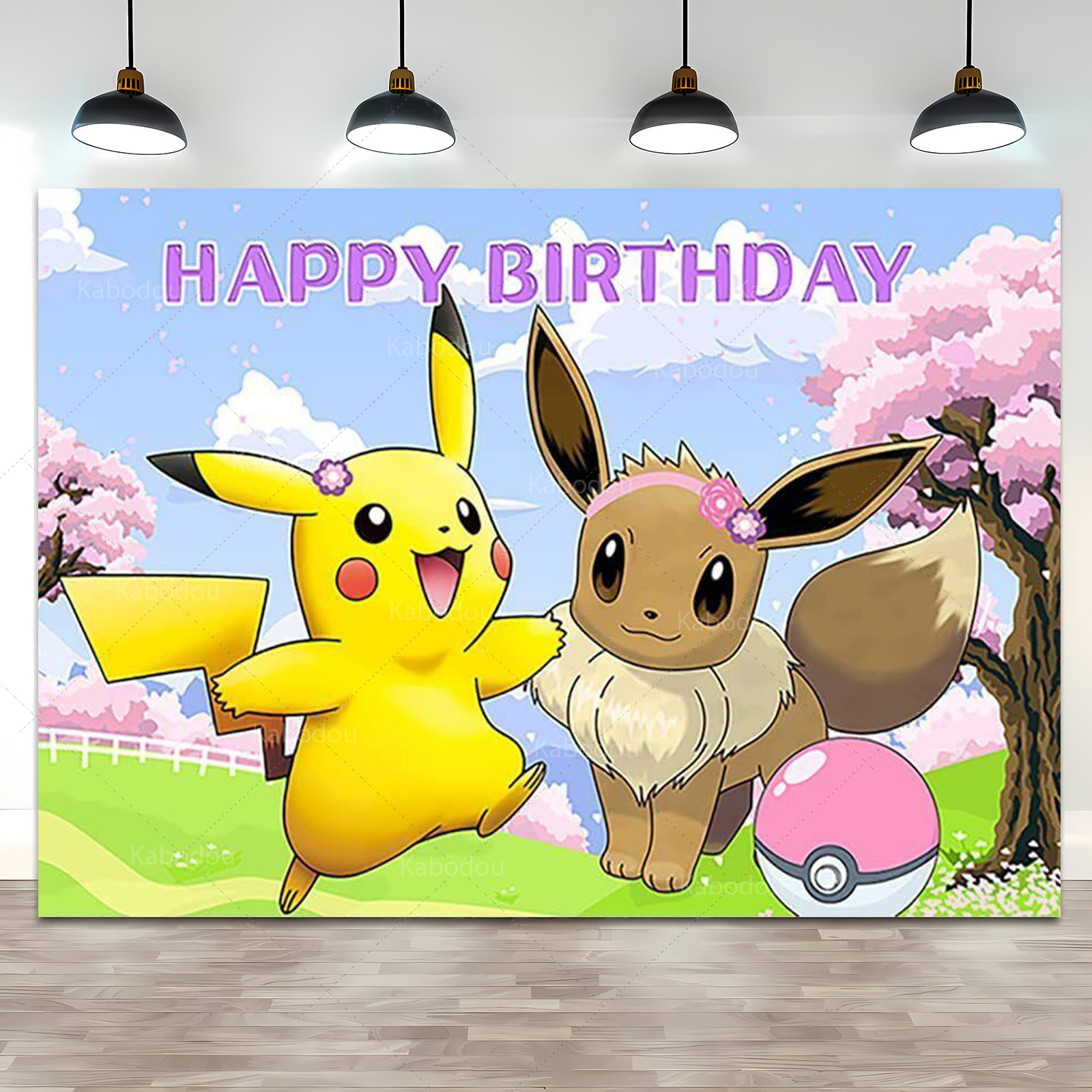 Pokemon Eevee Birthday Party B - Anime Cosplay Pokemon recensie en prijs