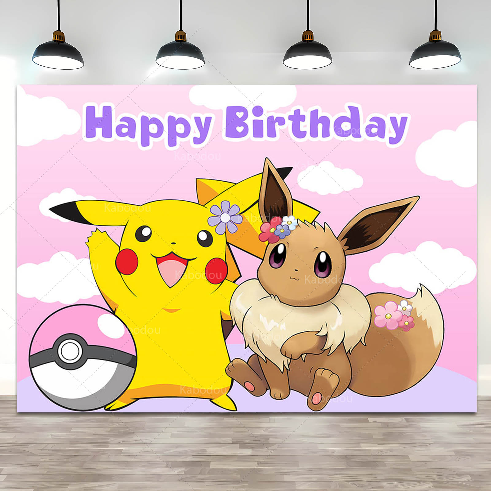 Pokemon Eevee Birthday Party B - Anime Cosplay Pokemon recensie en prijs