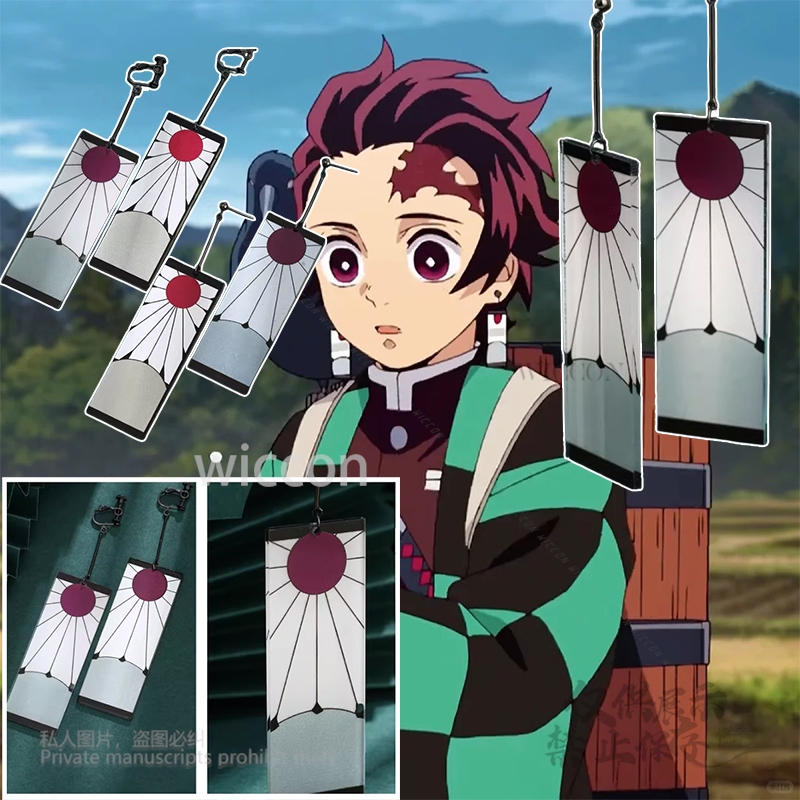 Acrylic Earrings Ear Clips Sty - Anime Cosplay Demon Slayer recensie en prijs