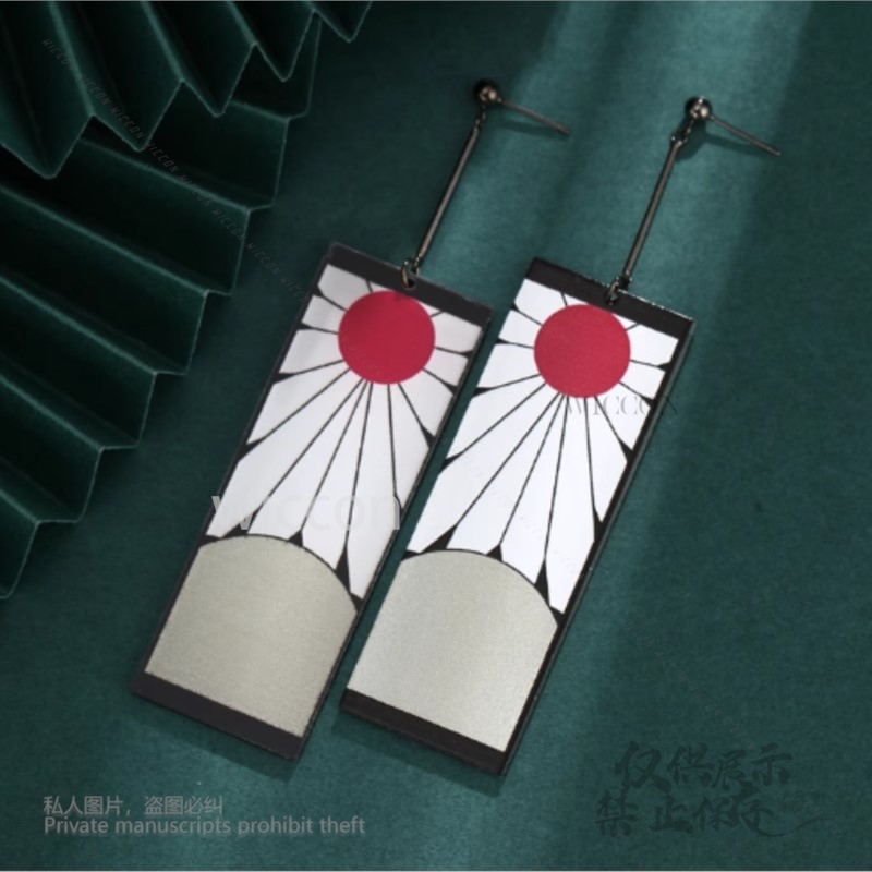 Acrylic Earrings Ear Clips Sty - Anime Cosplay Demon Slayer recensie en prijs