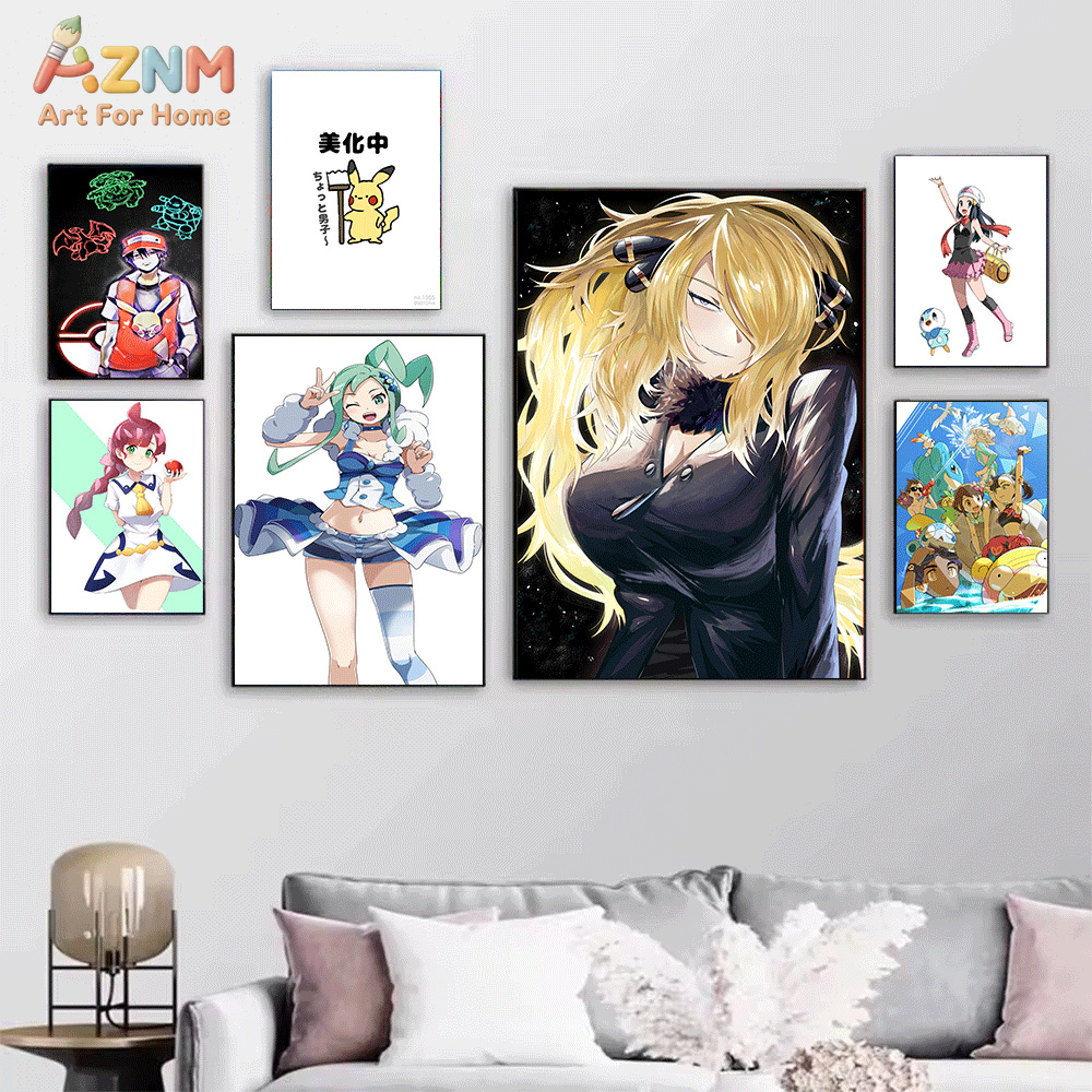 AZNM Pokemon Anime Canvas Wall - Anime Cosplay Pokemon recensie en prijs