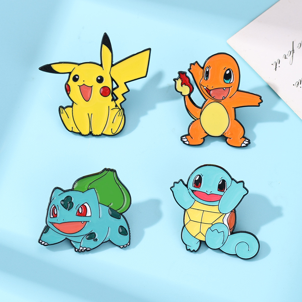 4Pcs Pokemon Enamel Pins Set,  - Anime Cosplay Pokemon recensie en prijs