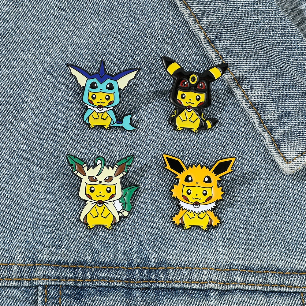 9 Pcs Creative Cartoon Brooch  - Anime Cosplay Pokemon recensie en prijs