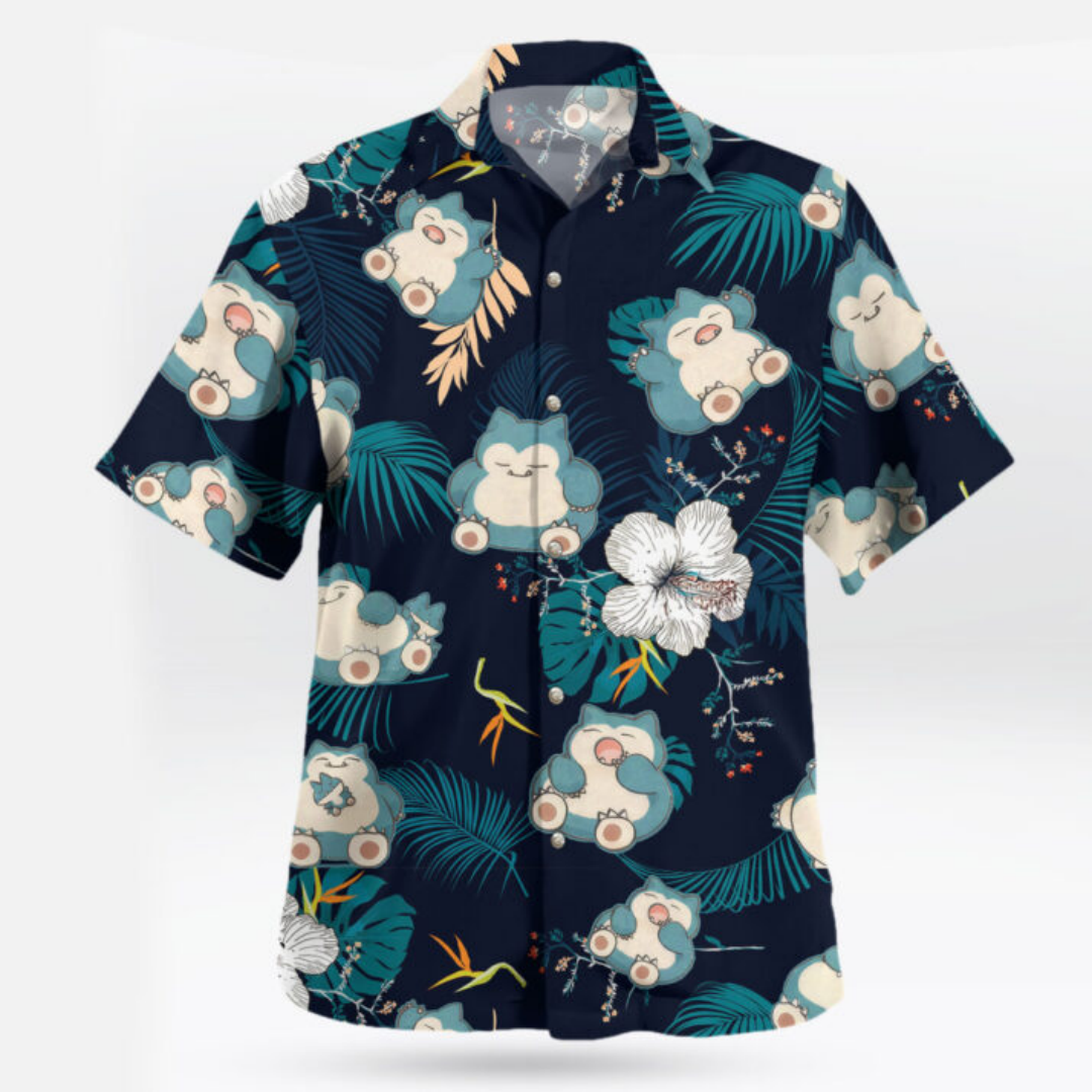 Snorlax Pokemon Hawaiian Shirt - Anime Cosplay Pokemon recensie en prijs