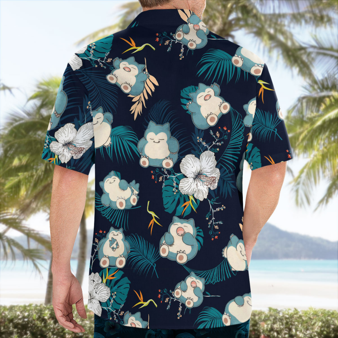 Snorlax Pokemon Hawaiian Shirt - Anime Cosplay Pokemon recensie en prijs