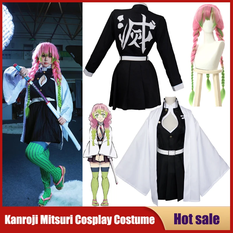 Anime Kanroji Mitsuri Cosplay  - Anime Cosplay Demon Slayer recensie en prijs