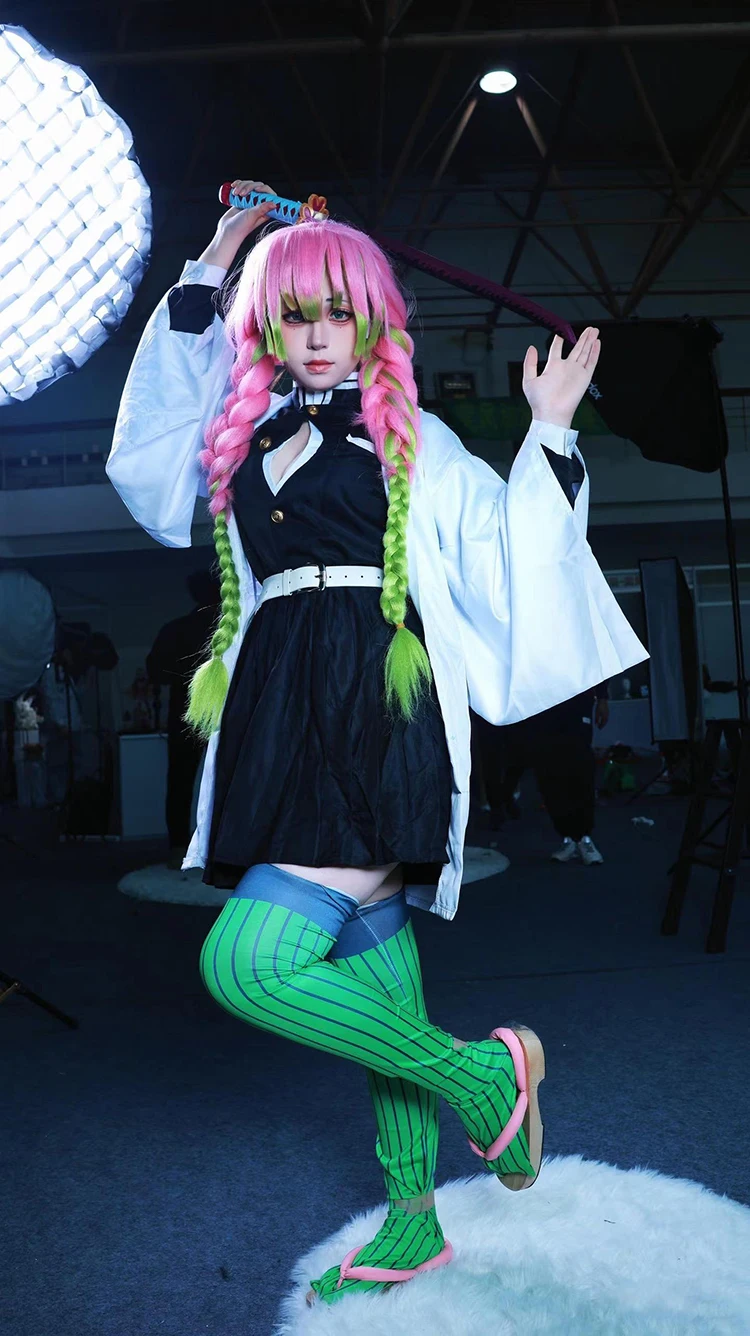 Anime Kanroji Mitsuri Cosplay  - Anime Cosplay Demon Slayer recensie en prijs