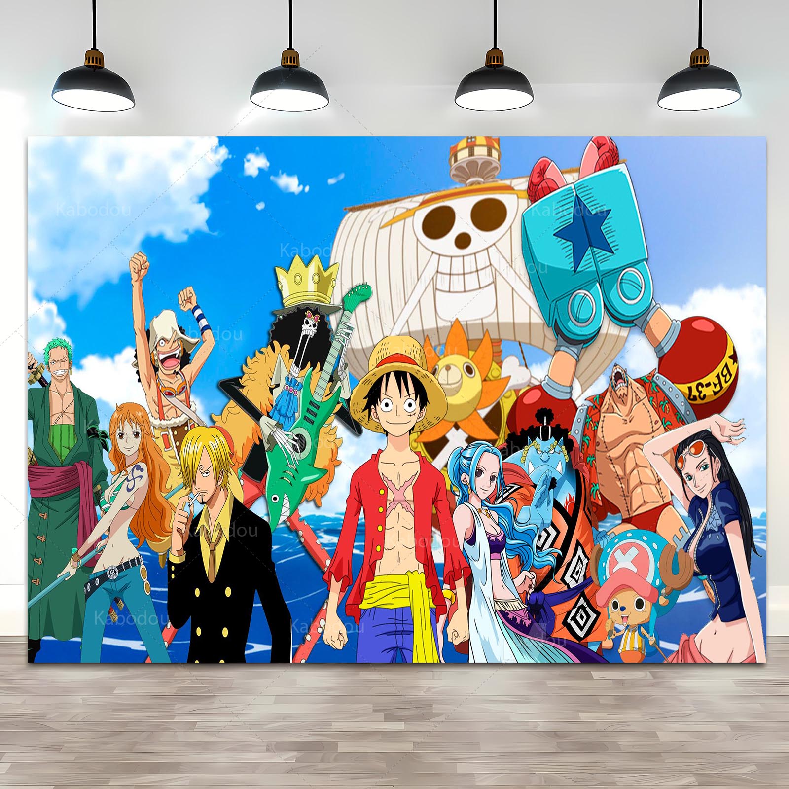 Anime One Piece Luffy Backdrop - Anime Cosplay Pokemon recensie en prijs