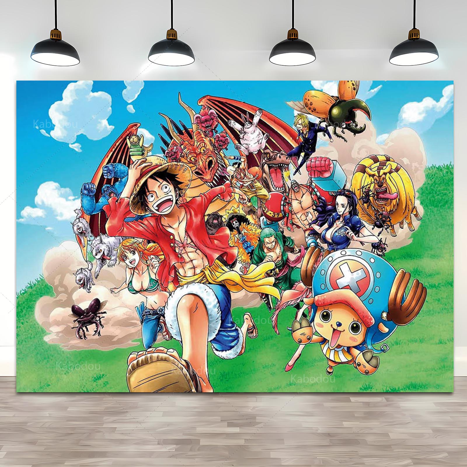 Anime One Piece Luffy Backdrop - Anime Cosplay Pokemon recensie en prijs