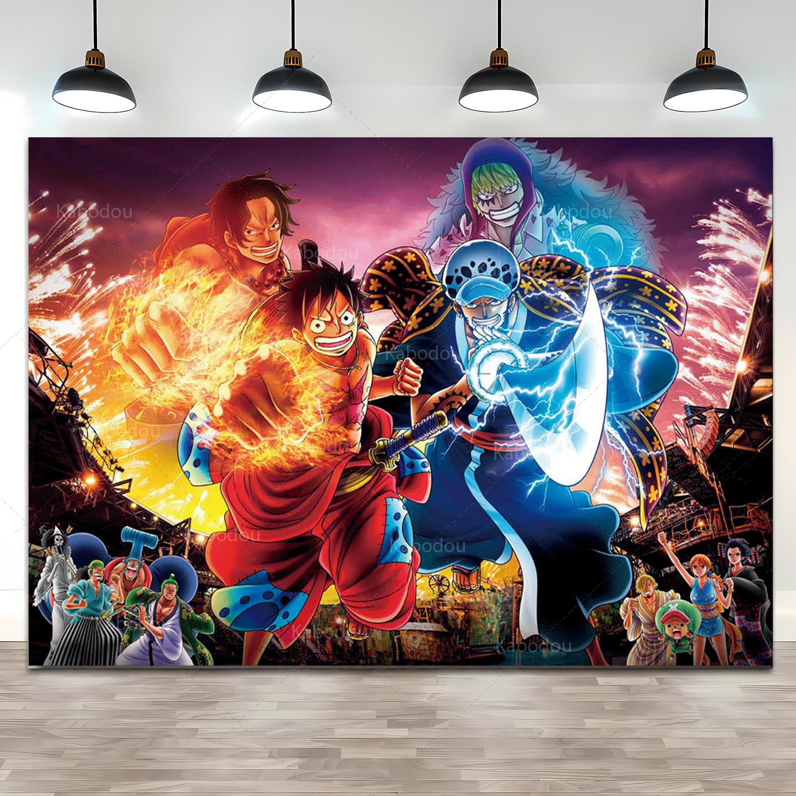 Anime One Piece Luffy Backdrop - Anime Cosplay Pokemon recensie en prijs