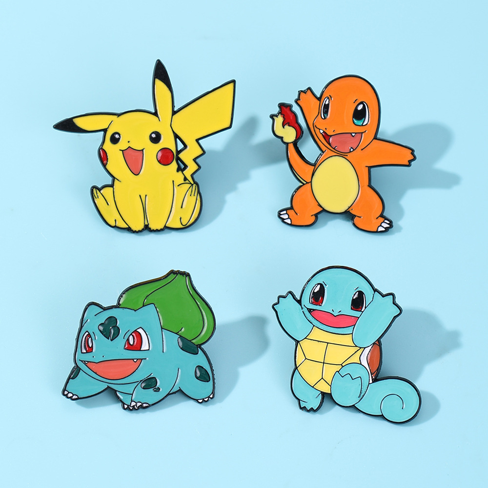 4Pcs Pokemon Enamel Pins Set,  - Anime Cosplay Pokemon recensie en prijs