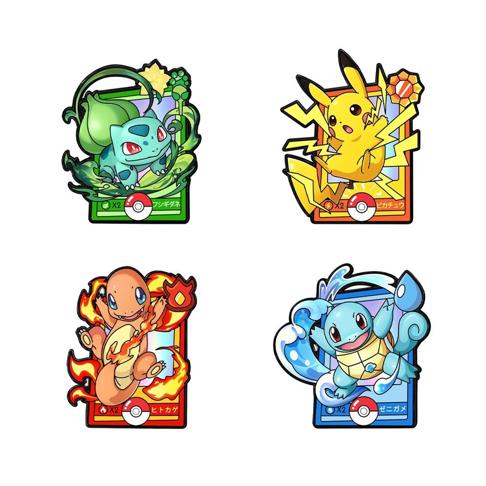 4Pcs Pokemon Enamel Pins Set,  - Anime Cosplay Pokemon recensie en prijs