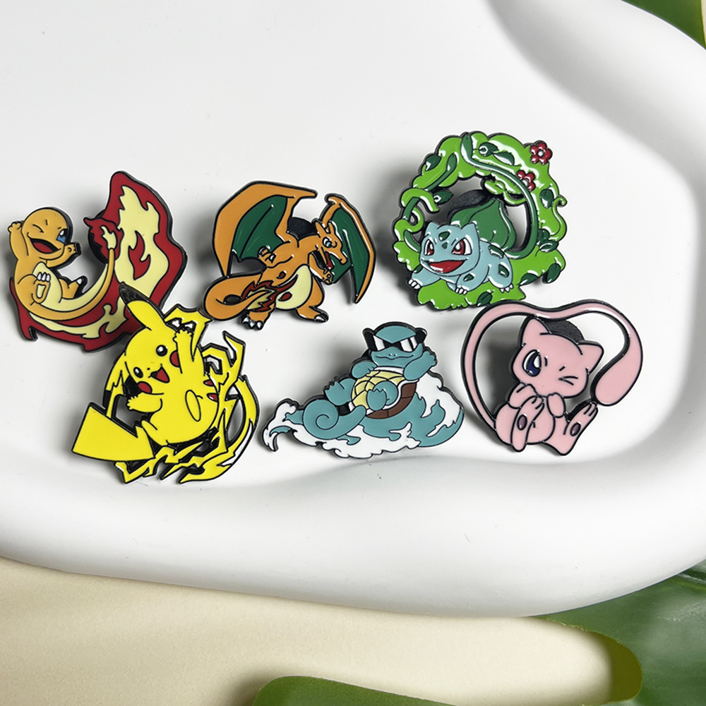 6pcs Anime Pins Set Pokemon En - Anime Cosplay Pokemon recensie en prijs