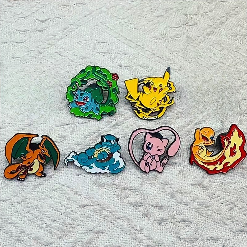 6pcs Anime Pins Set Pokemon En - Anime Cosplay Pokemon recensie en prijs