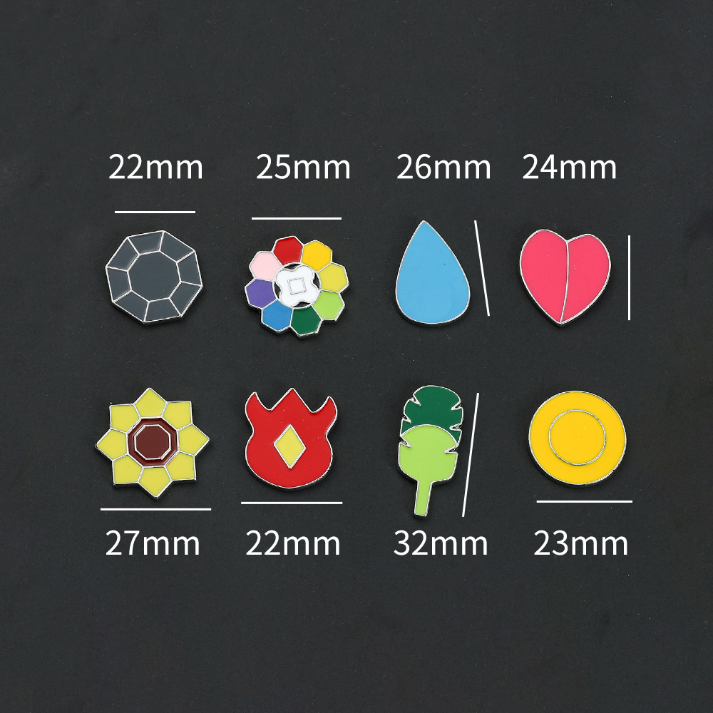 Pokemon Gym Badges Kanto Johto - Anime Cosplay Pokemon recensie en prijs